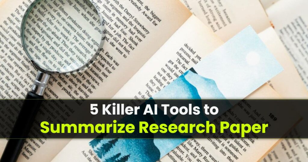 AI Tools to Summarize Research Paper